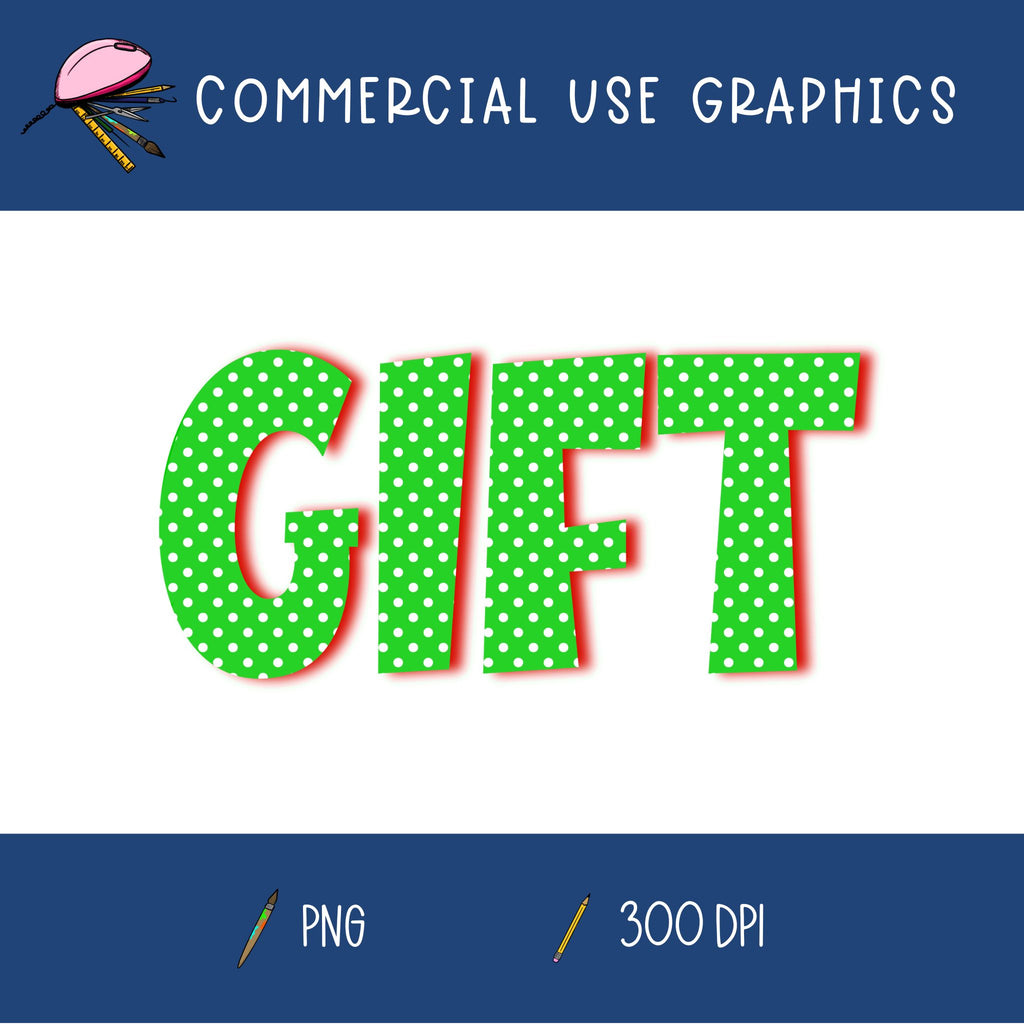 Gift Word Graphic #4