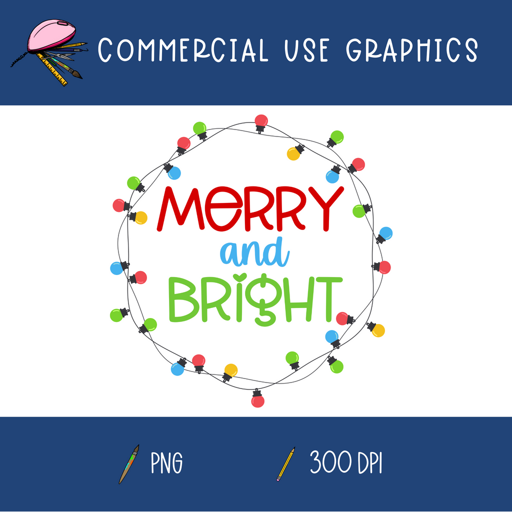 Merry and Bright Graphic